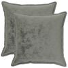 vidaXL Cushion Cover 2 pcs HOUTEN Dark Grey 55 x 55 cm Flannel