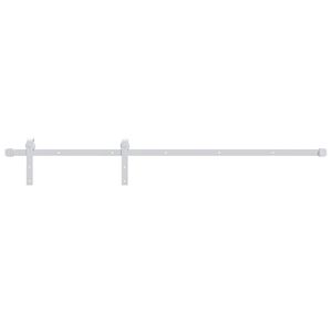 vidaXL Sliding Door Hardware Kit 200 cm Steel White