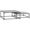 vidaXL Nesting Coffee Tables 2 pcs Grey Sonoma Engineered Wood
