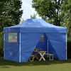 vidaXL Party Tent Folding Blue 291 x 431 x 315 cm Oxford Fabric