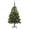 vidaXL Artificial Hinged Christmas Tree with Cones Green 150 cm