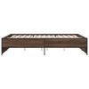 vidaXL Bed Frame without Mattress Brown Oak 150x200 cm King Size