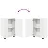 vidaXL TV Cabinet Set Wall-mounted 4 pcs White Engineered wood