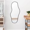 vidaXL Wall Mirror Black 100x45 cm