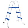 vidaXL Pool Ladder Blue and White 84 cm Steel