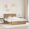 vidaXL Bed Frame Artisian Oak 160 x 200 cm Solid Pine Wood