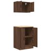 vidaXL Garage Cabinets 2 pcs Brown Oak Engineered Wood