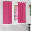 vidaXL Blackout Curtains with Rings 2 pcs Bright Pink 175 x 140 cm