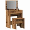 vidaXL Dressing Table Old Wood 60 x 40 x 75 cm Engineered wood