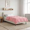vidaXL Winter Duvet Quilted Pink 155 x 200 cm Microfiber