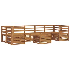 vidaXL Sofa Sets 8 pcs Natural Solid Acacia Wood