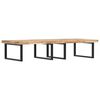 vidaXL Basin Shelf Wall Mounted Steel and Solid Wood Acacia