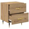 vidaXL Bedside Cabinet Artisan Oak 40 x 35 x 47.5 cm Engineered Wood