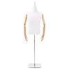 vidaXL Adjustable 160-232 cm Mannequin with Base Male PP White