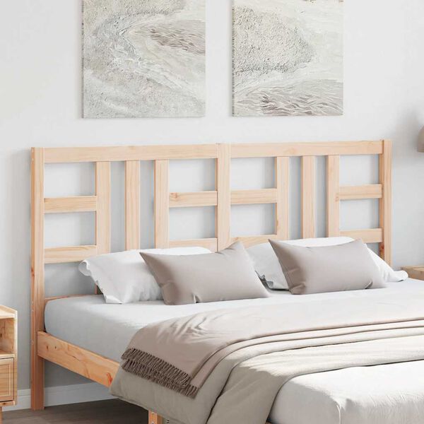 vidaXL Bed Headboard 166x4x100 cm Solid Wood Pine