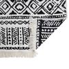 vidaXL Rug Black and White 80x150 cm Cotton