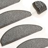 vidaXL Carpet Stair Treads 15 pcs Anthracite 65x21x4 cm
