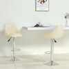 vidaXL Bar Stools 2 pcs Cream Faux Leather