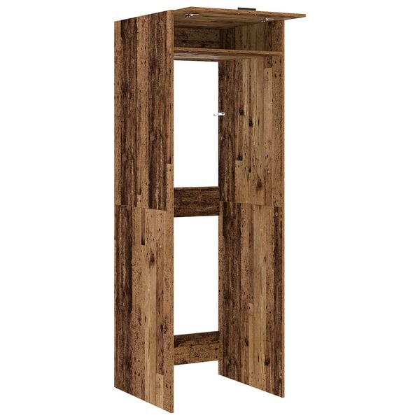 vidaXL Wash Machine Cabinet 2 pcs Old Wood 67.5 x 68 x 200 cm