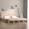vidaXL Bed Frame without Mattress 140x190 cm Solid Wood Pine