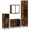 vidaXL 4&nbsp;Piece Bathroom Furniture Set&nbsp;Smoked Oak Engineered Wood