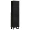 vidaXL Bathroom Cabinet Black 38x33x160 cm Solid Wood Mango