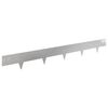 vidaXL Lawn Edging 10 pcs 100 x 12 cm Steel Silver