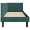 vidaXL Corner Bed Frame with Headboard Dark green 80 x 200 cm Velvet