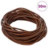 vidaXL Leather Cord Light Brown &Oslash;2.5 mm x 50 m Leather