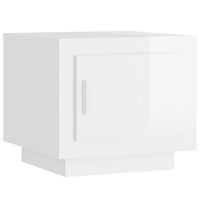 vidaXL Coffee Table High Gloss White 51x50x45 cm Engineered Wood