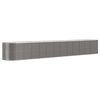 vidaXL Garden Raised Bed Powder-coated Steel 512x80x68 cm Grey