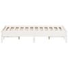 vidaXL Bed Frame without Mattress White 135x190 cm Double Solid Wood Pine