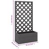 vidaXL Trellis Planter 65x30x135 cm WPC