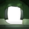 vidaXL Family Tent Tunnel 8-Person Green Waterproof