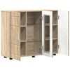 vidaXL Wooden Cabinet Sonoma Oak 88.5 x 30.5 x 73 cm Engineered Wood