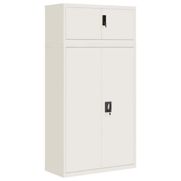 vidaXL File Cabinet White 90x40x180 cm Steel