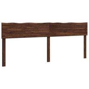 vidaXL Live Edge Headboard ROSTOCK Dark Brown 200 cm Solid Acacia Wood
