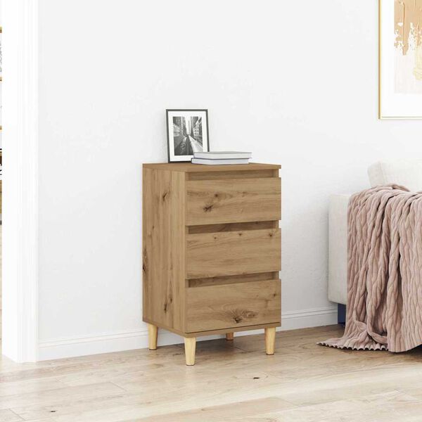 vidaXL Bedside Cabinet Artisan Oak 40 x 35 x 70 cm Engineered Wood