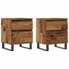 vidaXL Bedside Cabinets 2 pcs Old Wood 40x35x50 cm Engineered Wood