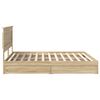 vidaXL Storage Bed with Drawer Sonoma Oak 180 x 200 cm Engineered Wood
