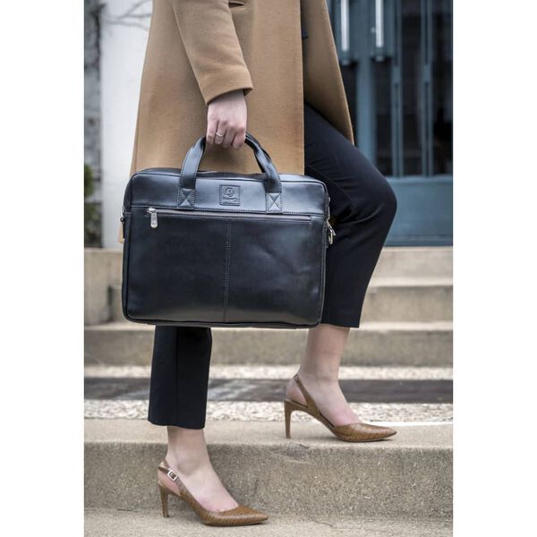 Exacompta Laptop Bag Exactive Genuine Leather