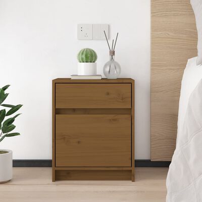 vidaXL Bedside Cabinets 2 pcs Honey Brown 40x31x50 cm Solid Pinewood