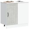 vidaXL Kitchen Base Cabinet "Lucca" High Gloss White Engineered Wood