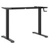 vidaXL Standing Desk Frame Black (94-135)x60x(70-114) cm Steel