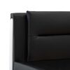 vidaXL Bed Frame with Headboard Black 160 x 200 cm Faux Leather