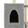 vidaXL Cat Tree with Sisal Scratching Posts Light Grey 97 cm