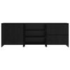 vidaXL Sideboard 3 pcs Black Oak 70 x 41 x 75 cm Engineered Wood