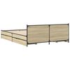 vidaXL Bed Frame with Drawers without Mattress Sonoma Oak 120x190 cm Small Double
