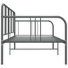 vidaXL Sofa Bed Frame without Mattress Grey Metal 90x200 cm