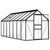 vidaXL Greenhouse with Base Frame Anthracite Aluminium 8.17 m&sup2;
